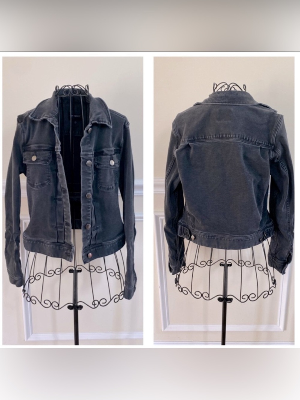 Liverpool Jeans Gray Stretch Denim Jean Jacket